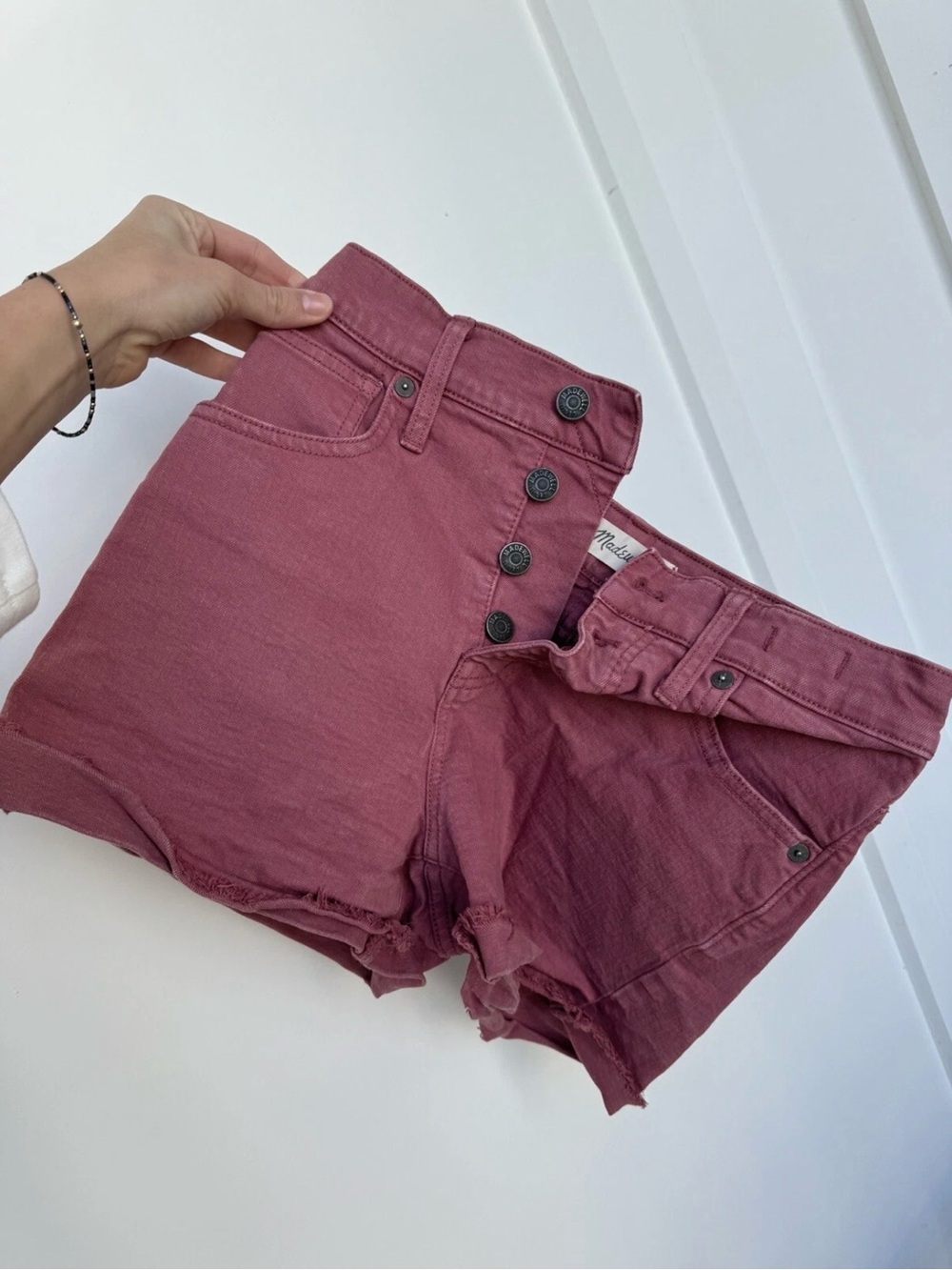Madewell The Perfect Jean Shorts Women 25 Pink Standard Fit